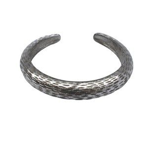 Vintage Silvertone Cuff Bracelet for Small Wrist Silver Tone 54078
